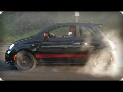 Jay Leno a Fiat 500 Abarth