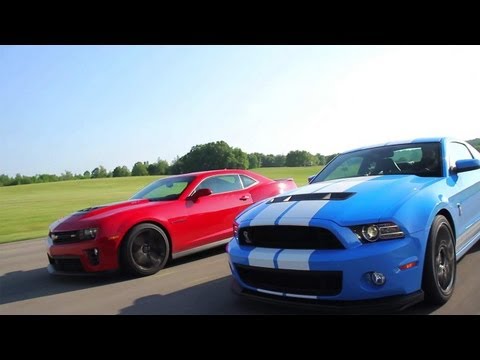 Chevrolet Camaro ZL1 vs  Ford Mustang Shelby GT500