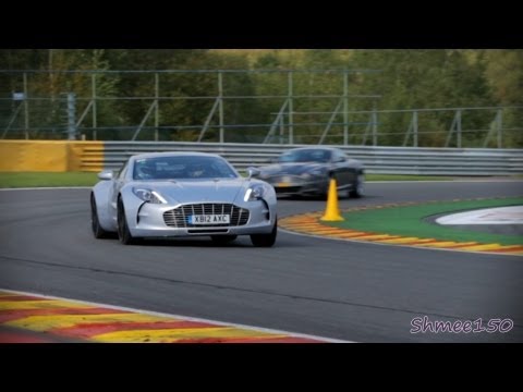 Aston Martin One-77 na okruhu ve Spa