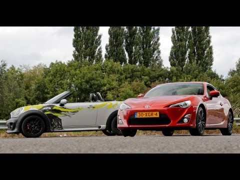 Video: Toyota GT86 vs MINI Roadster JCW