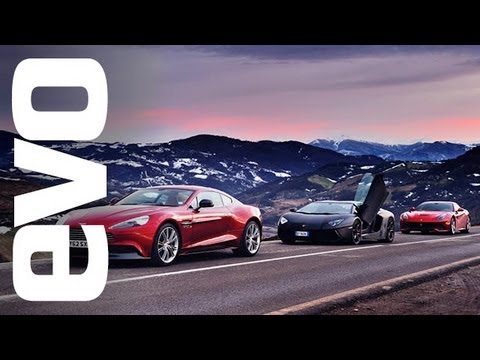 Video: Ferrari F12 vs Lamborghini Aventador vs Aston Martin Vanquish